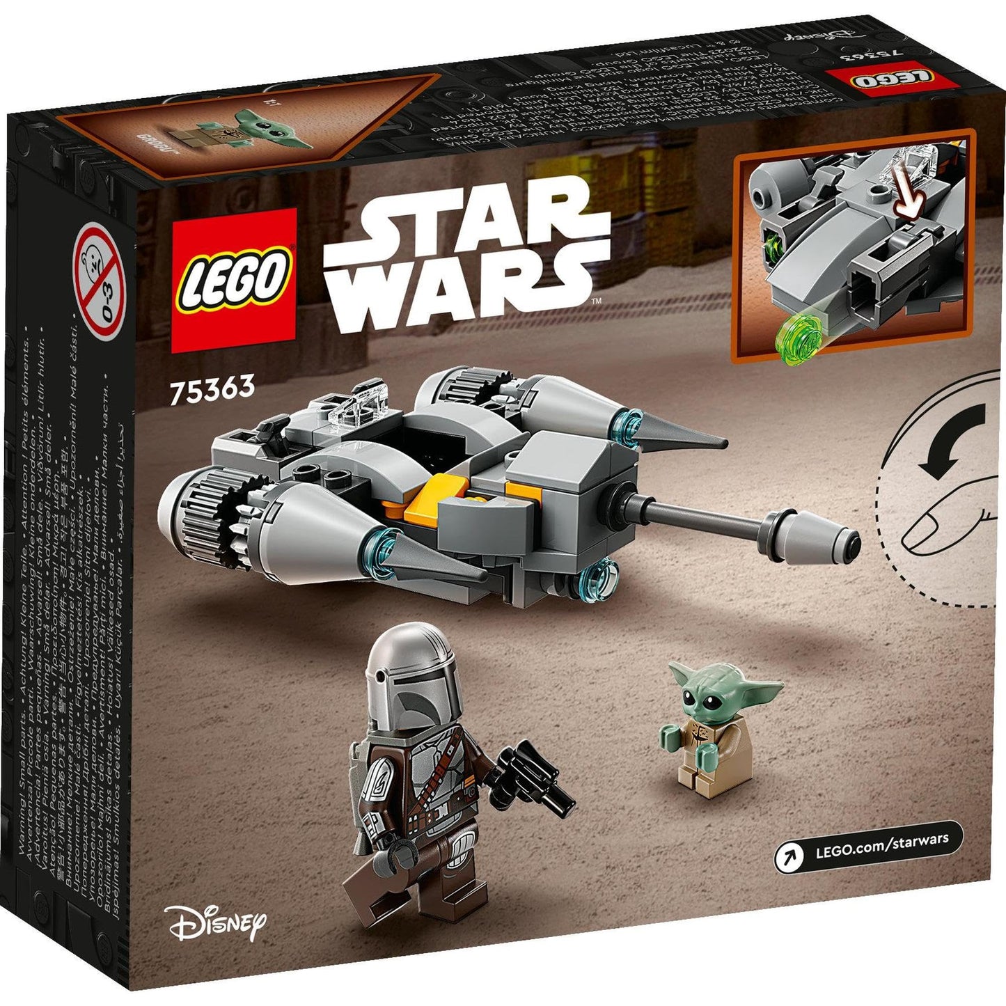LEGO® Star Wars™ The Mandalorian’s N-1 chasseur stellaire micro-chasseur 75363