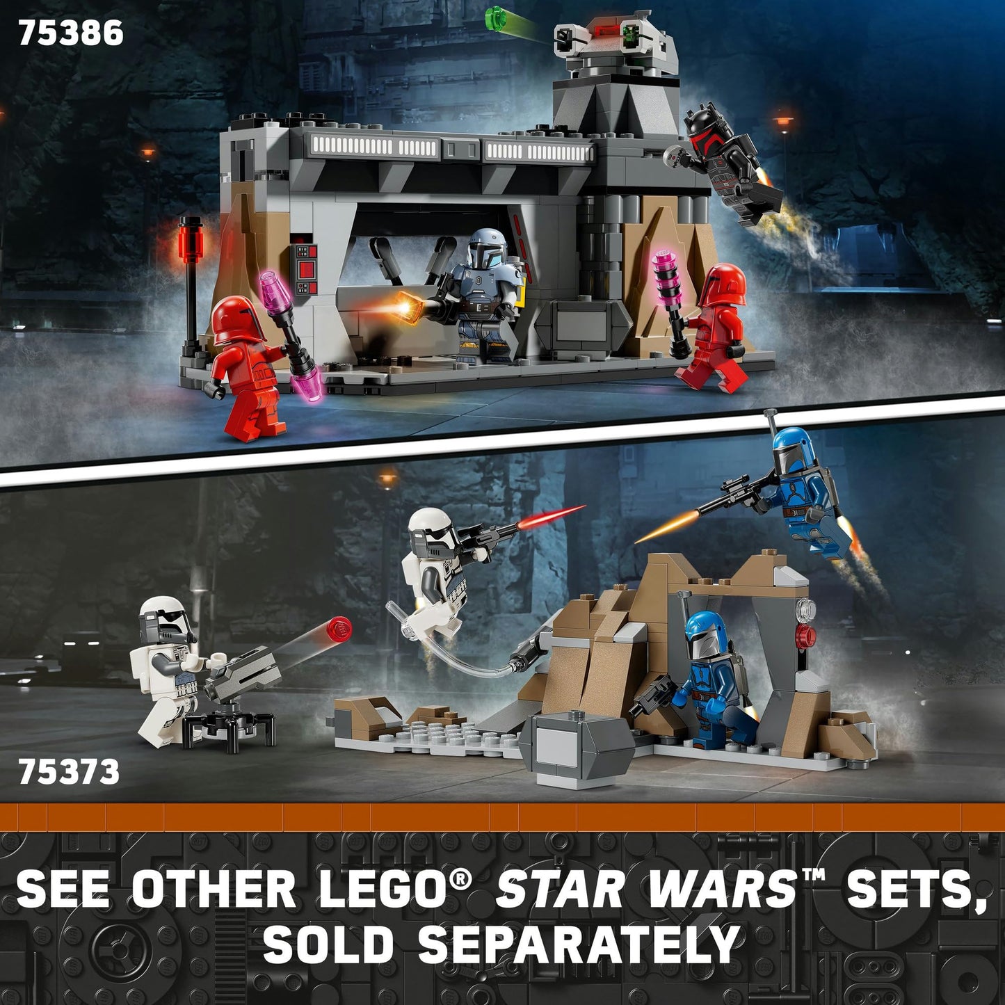 LEGO® Star Wars™ The Mandalorian combat de Paz Vizsla et Moff Gideon 75386