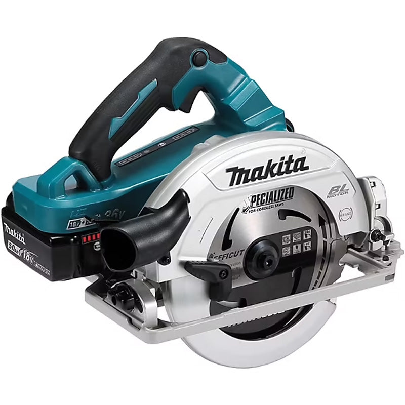 Scie circulaire Ø 190 mm 18V LXT MAKITA DHS783T2JU – 2 x 5 Ah, coffret de transport et puce AWS