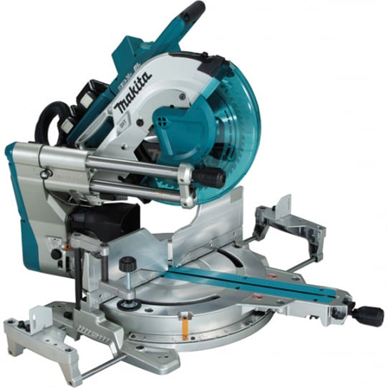 Scie à onglets radiale Ø 305 mm 2x5 Ah 18V LXT® MAKITA DLS211PT2U + chargeur double + puce AWS