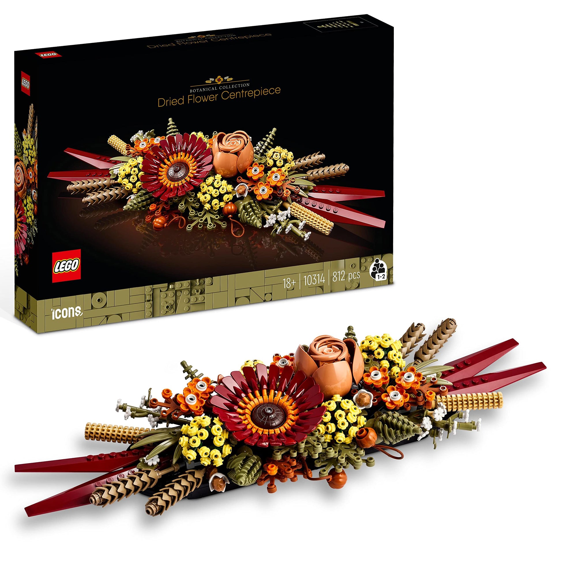 LEGO® Botanicals Le centre de table Fleurs séchées 10314
