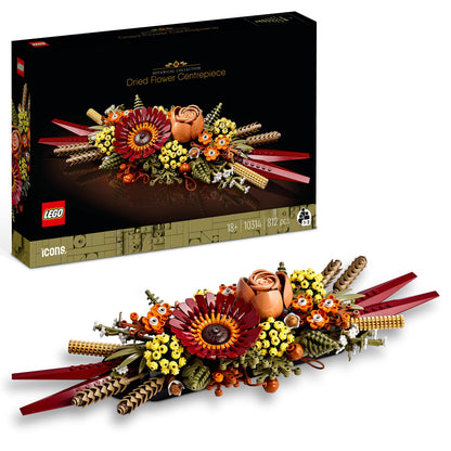 LEGO® Botanicals Le centre de table Fleurs séchées 10314