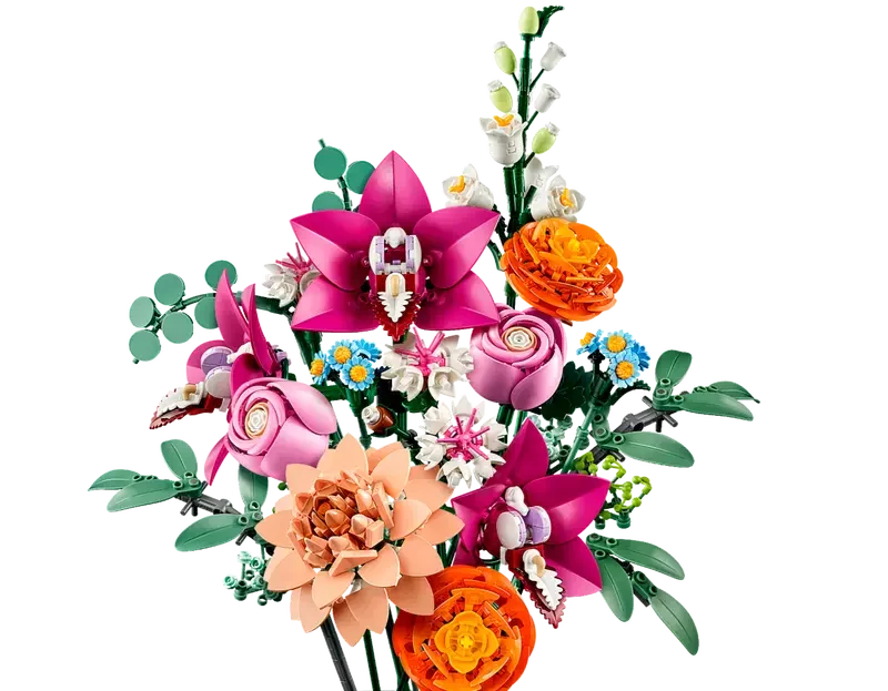 LEGO® Botanicals Joli bouquet de fleurs roses 10342