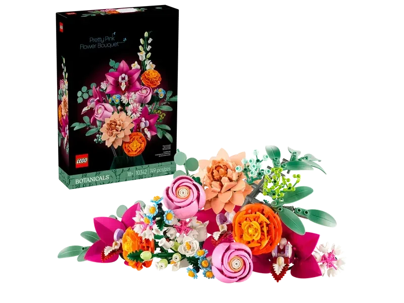 LEGO® Botanicals Joli bouquet de fleurs roses 10342