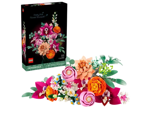 LEGO® Botanicals Joli bouquet de fleurs roses 10342