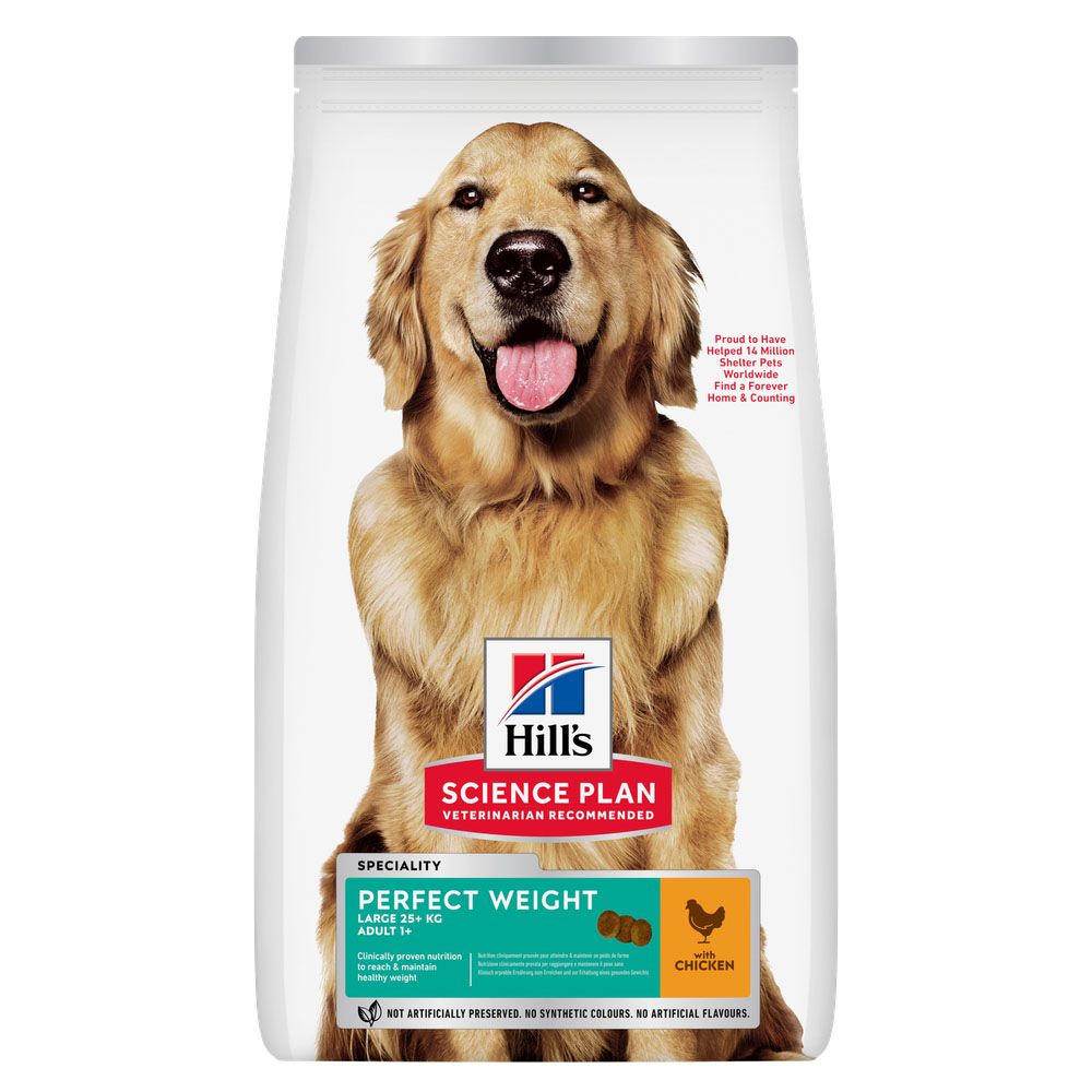 Hill’s Science Plan Perfect Weight Adult 1+ Large au poulet – lot économique 2 x 12 kg