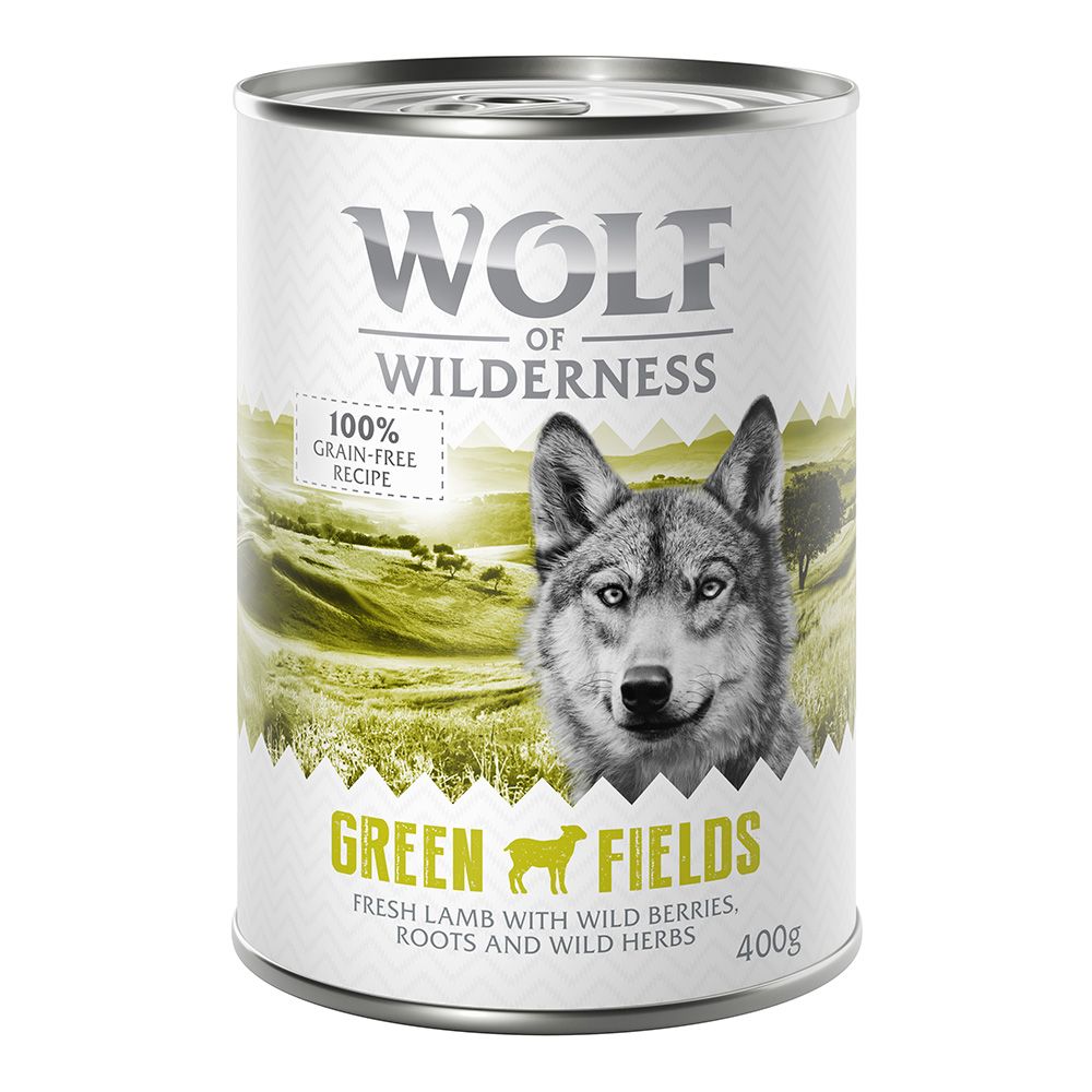 Wolf of Wilderness Adult Single Protein « Green Fields » à l’agneau – 6 x 400 g