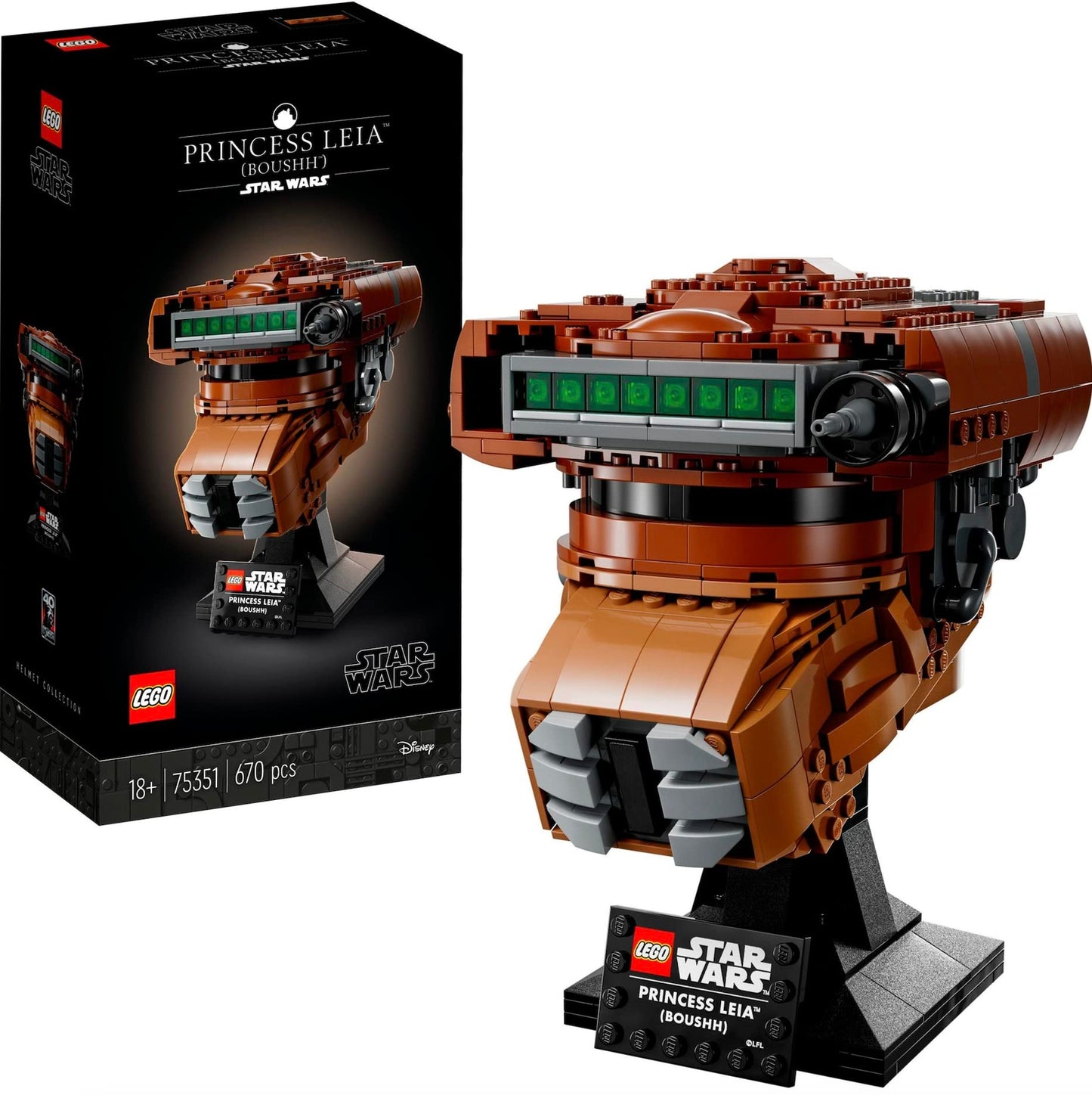 LEGO® Star Wars™ casque de la princesse Leia 75351