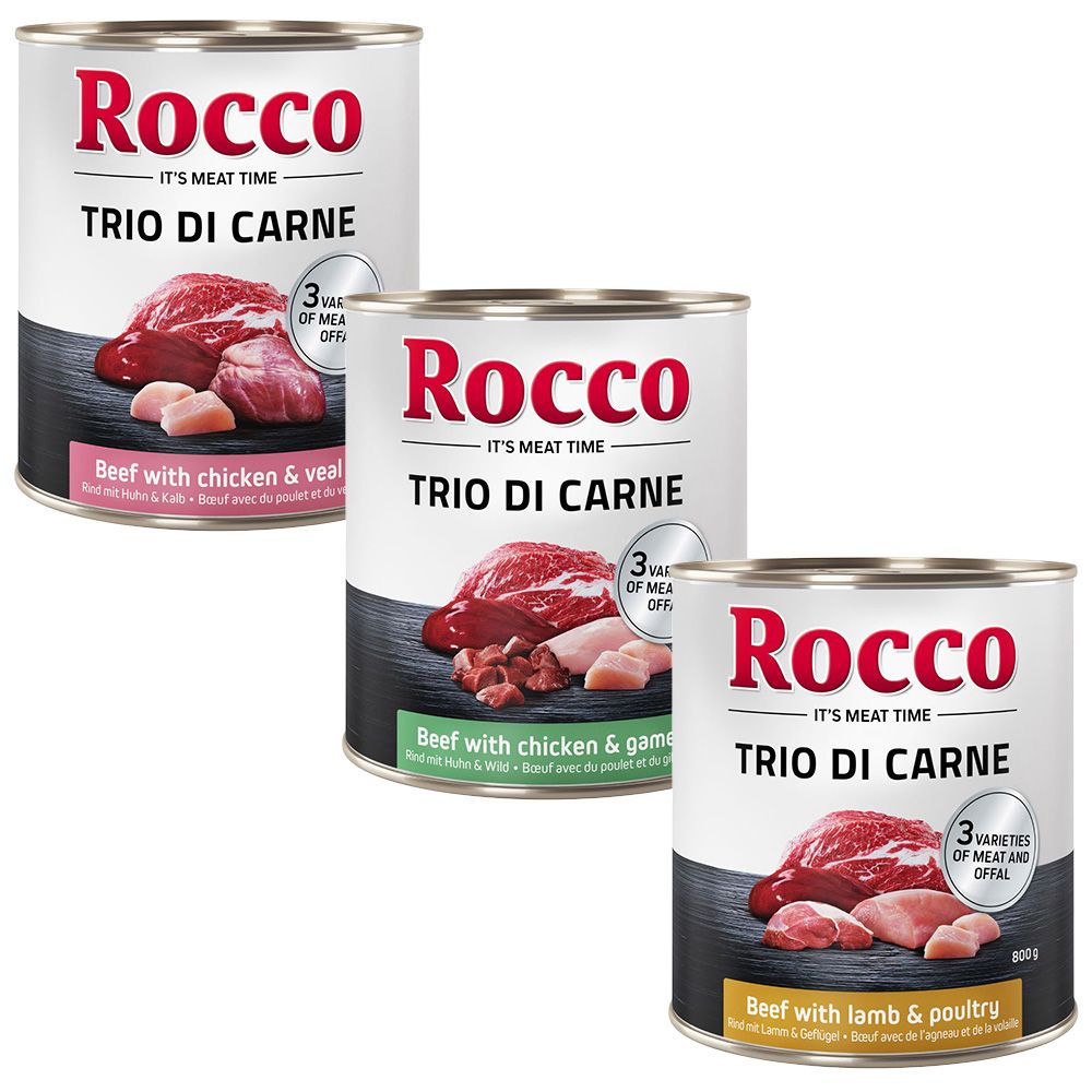 Lot mixte Rocco 6 x 800 g pour chien — Classic lot mixte II, 6 variétés
