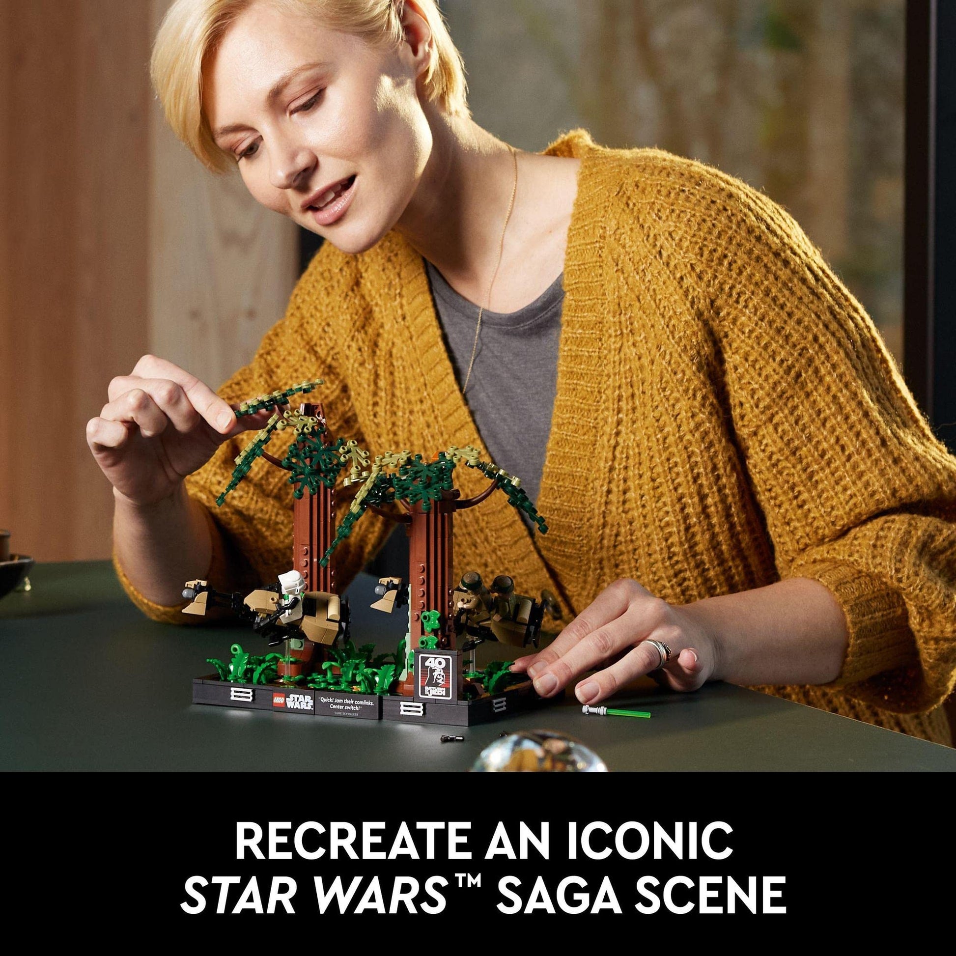 LEGO® Star Wars™ diorama de la poursuite en speeder sur Endor 75353