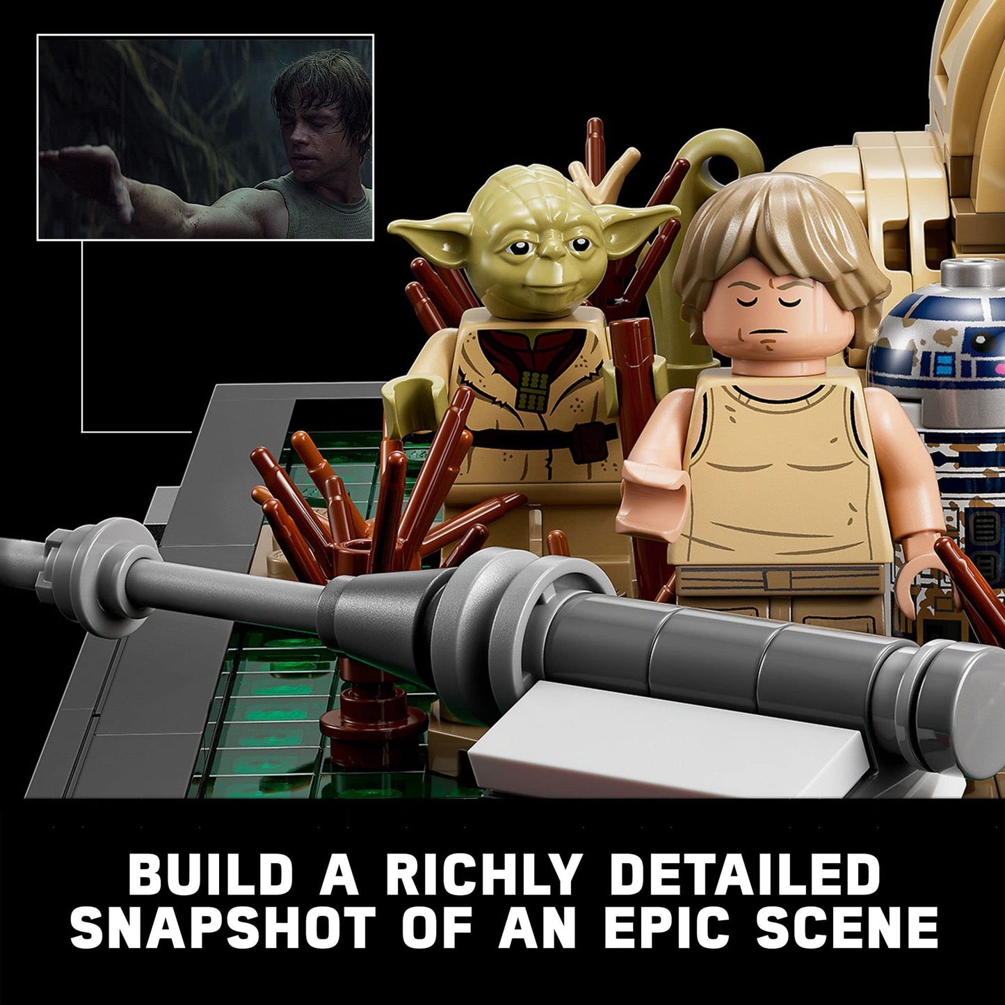 LEGO® Star Wars™ diorama de l’entraînement Jedi sur Dagobah 75330