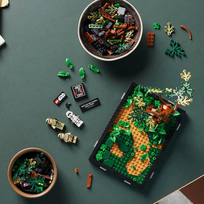 LEGO® Star Wars™ diorama de la poursuite en speeder sur Endor 75353