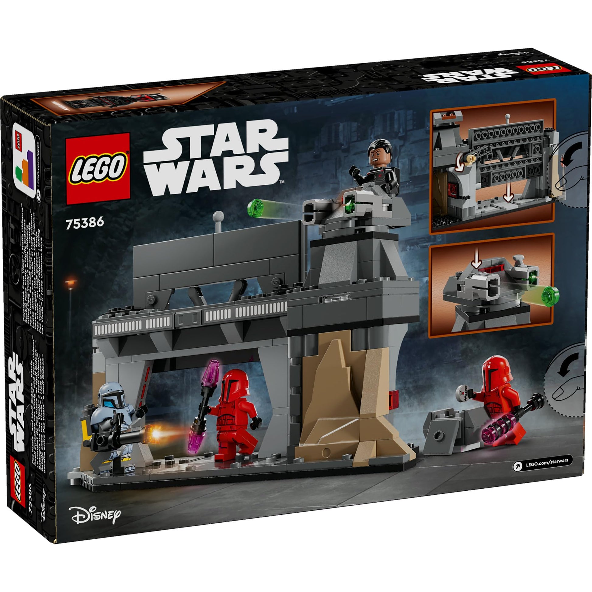 LEGO® Star Wars™ The Mandalorian combat de Paz Vizsla et Moff Gideon 75386
