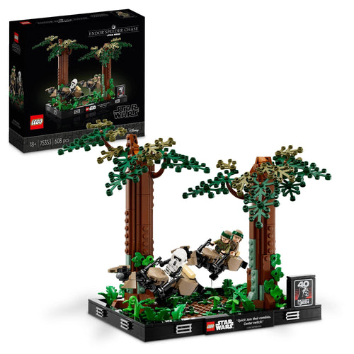 LEGO® Star Wars™ diorama de la poursuite en speeder sur Endor 75353