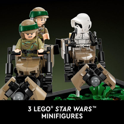 LEGO® Star Wars™ diorama de la poursuite en speeder sur Endor 75353