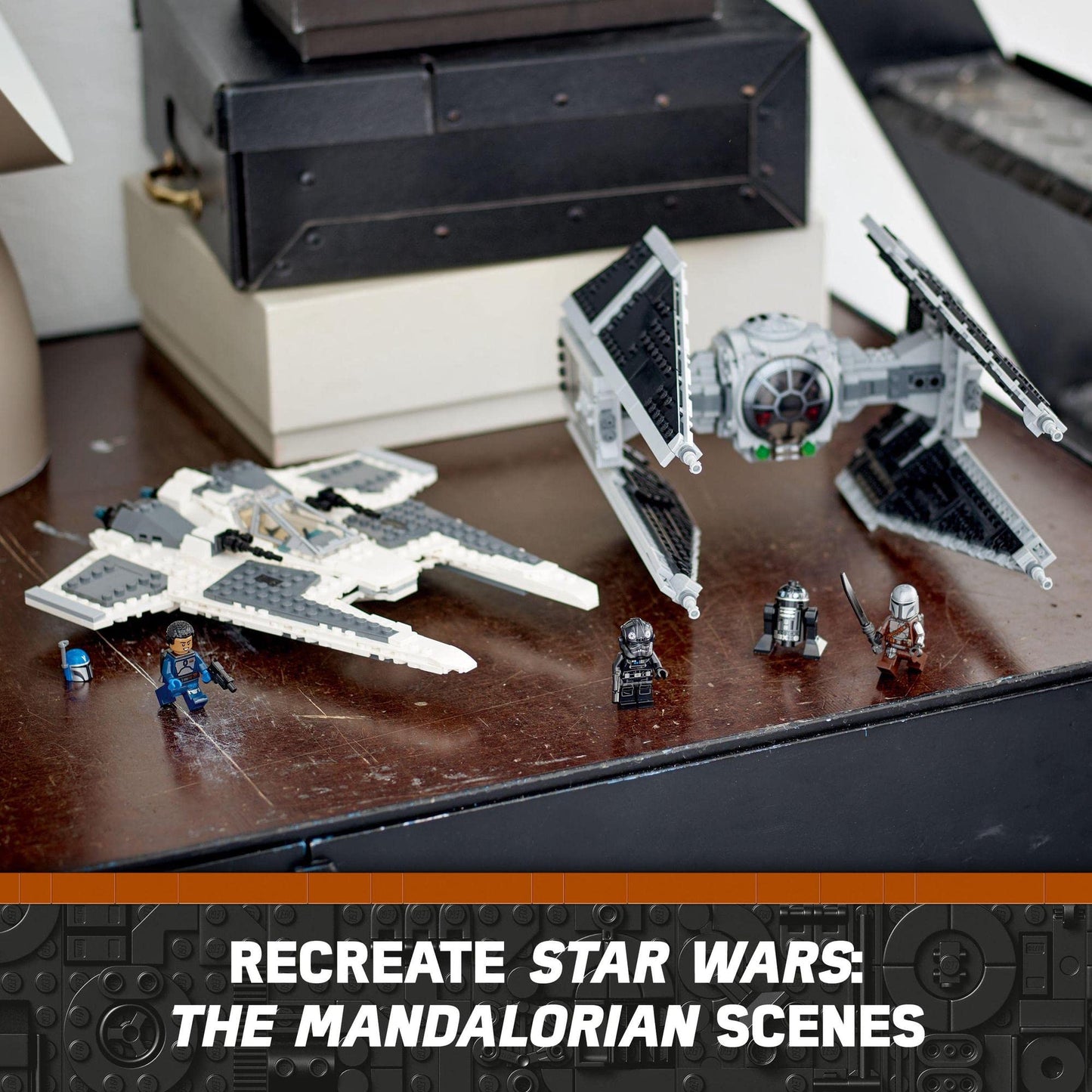 LEGO® Star Wars™ Mandalorian Fang Fighter vs. TIE Interceptor 75348