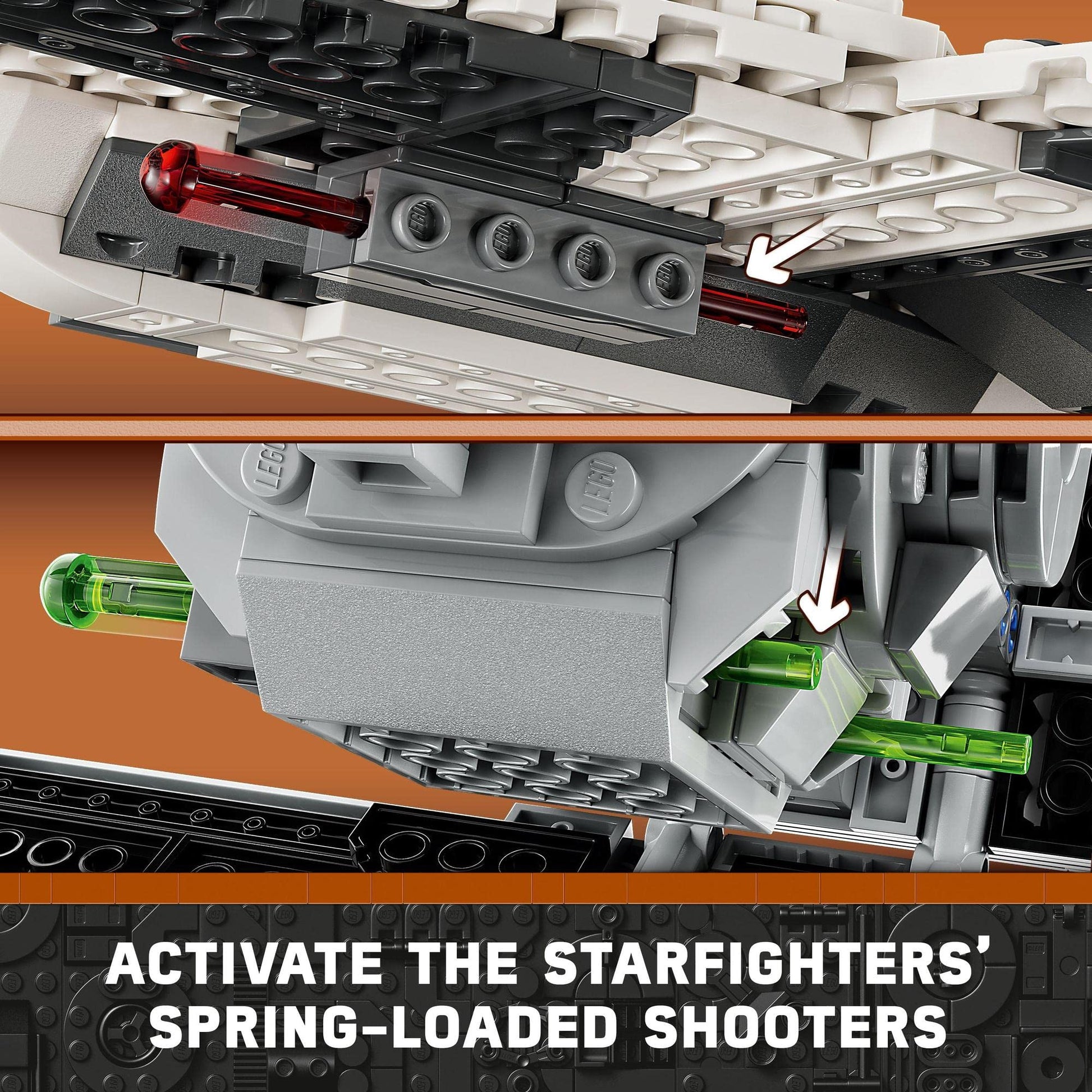 LEGO® Star Wars™ Mandalorian Fang Fighter vs. TIE Interceptor 75348