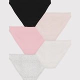 Lot de culottes femme en coton léger uni