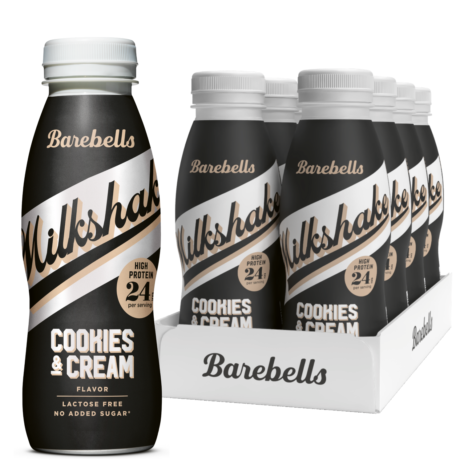 Barebells Cookies & Cream Milkshake – pack de 8