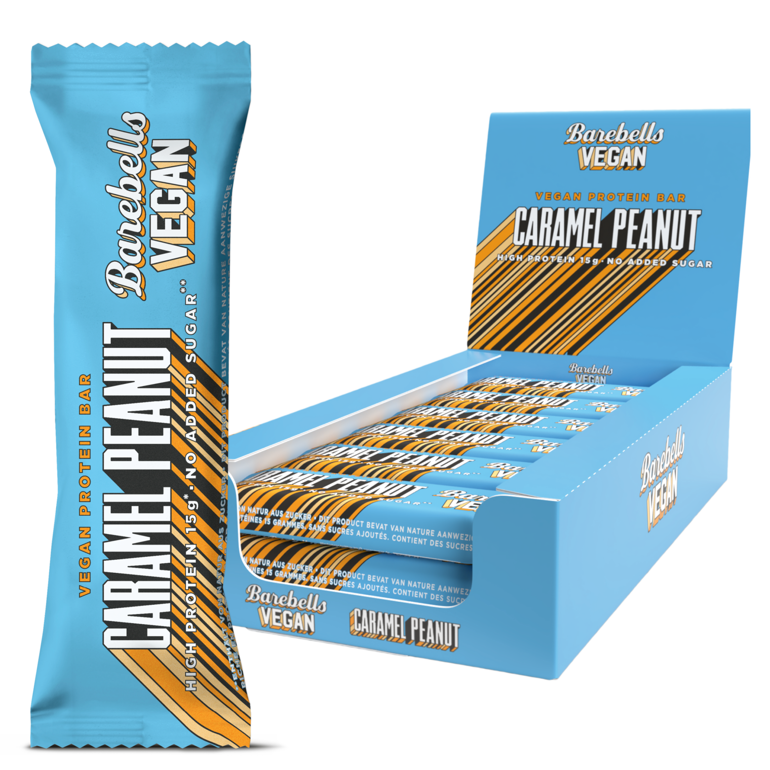 Barebells Vegan Caramel Peanut – pack de 12