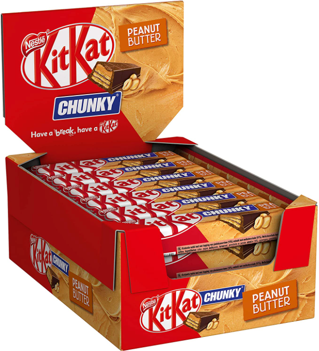 KitKat Chunky Peanut Butter - Pr├⌐sentoir de 24 Barres