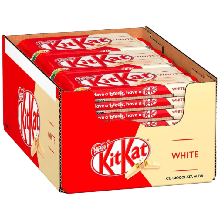 KitKat White Chocolat Blanc - Pr├⌐sentoir de 24 Barres