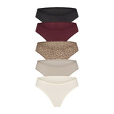 FITS EVERYBODY CHEEKY BRIEF 5-PACK | DESERT LEOPARD MULTI