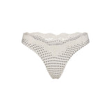 FITS EVERYBODY LACE DIPPED THONG 5-PACK | IVORY PEARL BOW MULTI