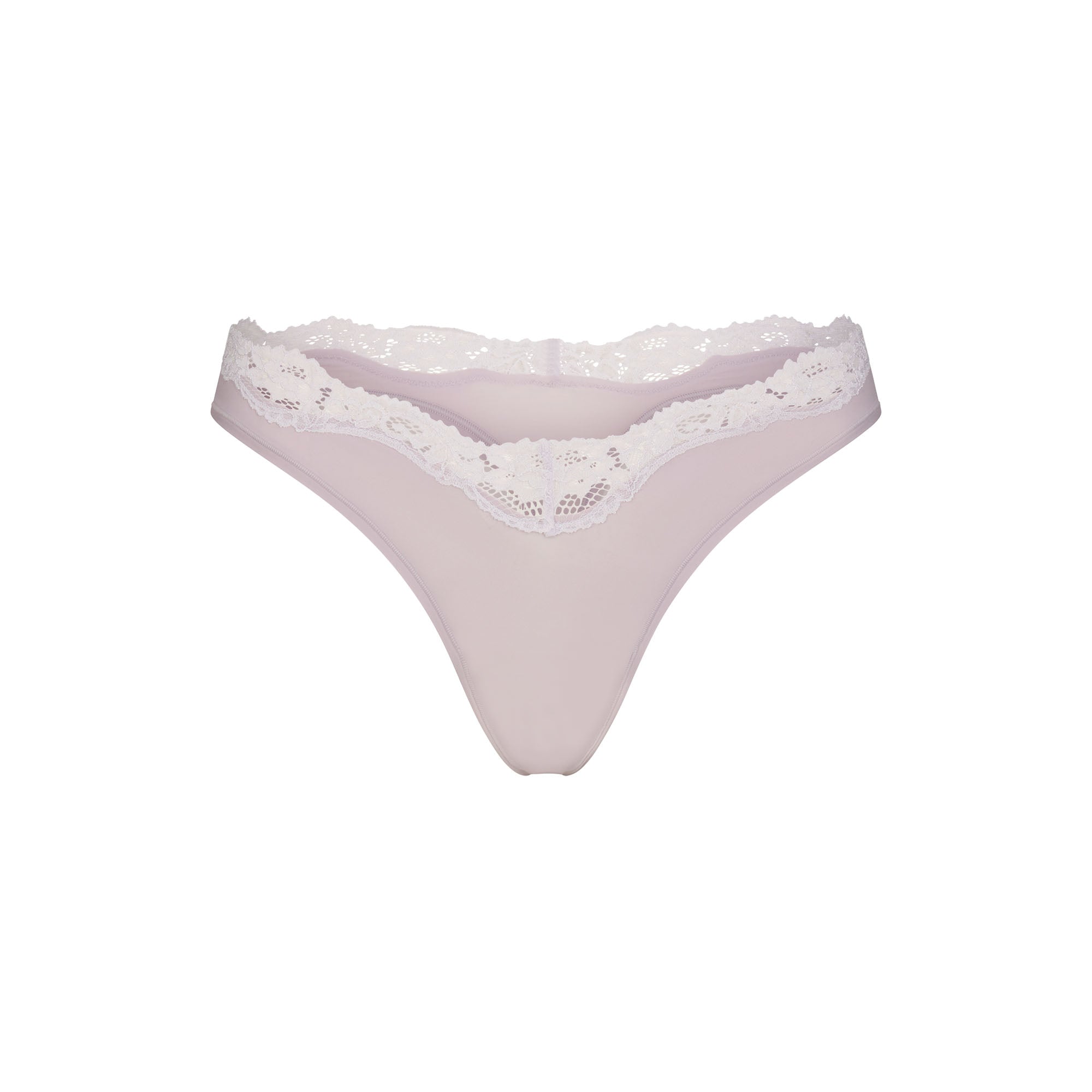 FITS EVERYBODY LACE DIPPED THONG 5-PACK | IVORY PEARL BOW MULTI