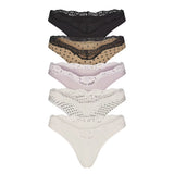 Lot de 5 strings en dentelle