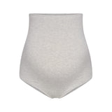 COTTON JERSEY MATERNITY HIGH-WAISTED BRIEF 5-PACK | LIGHT HEATHER GREY