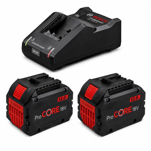 2 batteries ProCORE18V 12.0Ah + GAL 18V-160 Kit de batteries