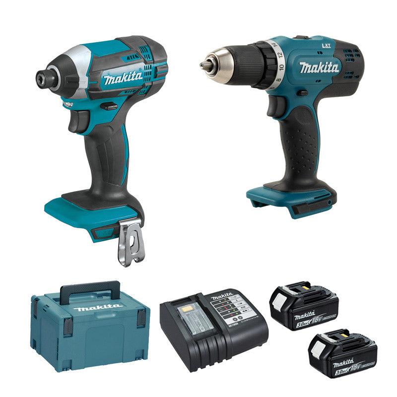 Pack de 2 machines 18V Li-Ion MAKITA DLX2141JX2 3 Ah (DTD152 + DDF453)
