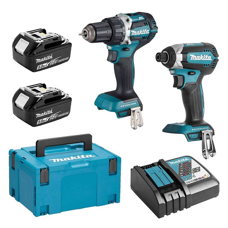 Pack de 2 outils MAKITA DLX2189T3J (DTD153 + DDF484) 18V Li-Ion (3 x 5,0 Ah)