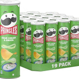 Pringles Sour Cream & Onion - Pack de 19 Tubes