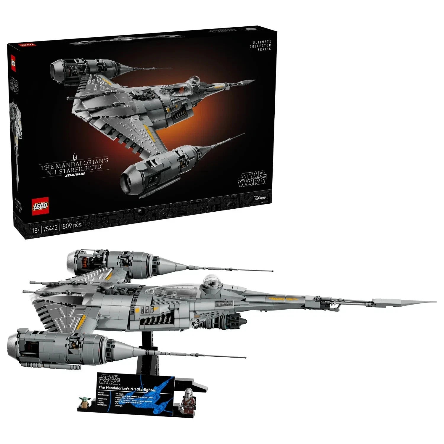 LEGO® Star Wars™ UCS The Mandalorian’s N-1 chasseur stellaire 75442