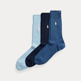 Lot de 3 Paires de Chaussettes Habillées Côtelées