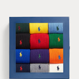 Coffret Cadeau de 12 Paires de Chaussettes Signature Pony Crew