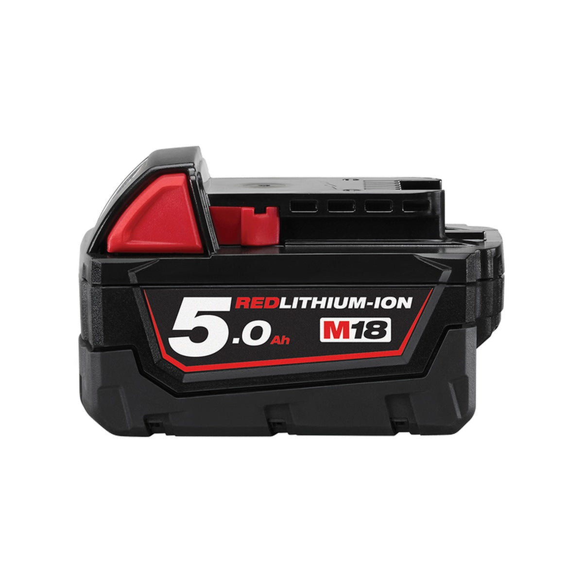 Milwaukee M18 B5 REDLITHIUM Batterie 18 V 5,0 Ah – Rouge – Batterie seule