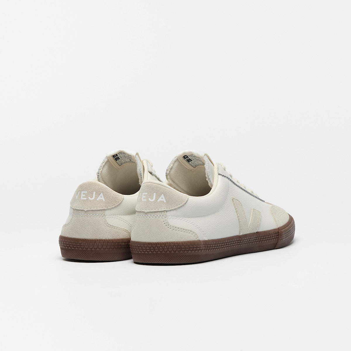 VOLLEY LEATHER WHITE NATURAL BARK