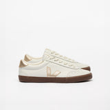 VOLLEY LEATHER WHITE PLATINE BARK