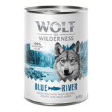Wolf of Wilderness Adult Single Protein « Blue River » au poisson – 6 x 400 g
